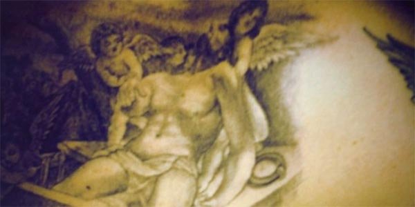 Tatuaje de David Beckham Detalle de un tattoo de Beckham