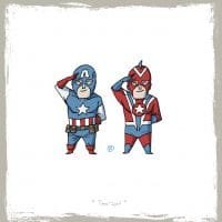 Capitán América vs Commander Steel