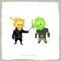 Ghost Rider vs Atomic Skull